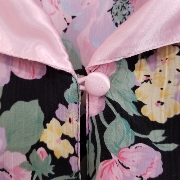 Vintage Victoria's Secret Floral Print Night Tunic Mini Dress Size M/L - Picture 4 of 10